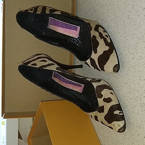 Large size Cheetah print envelope handbag size 9 matching heels 👠 - Picture 16 of 16